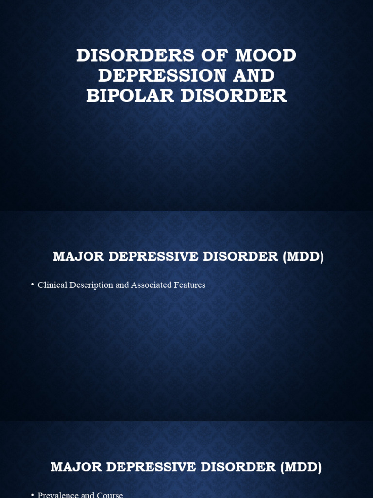 4a Mood Disorders 20032023 102849am | PDF | Major Depressive Disorder ...