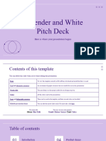 Lavender and White Pitch Deck by Slidesgo