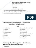 Sémiologie Des Ulcères Gastro-Duodénaux (UGD) - Copie - Copie - Copie