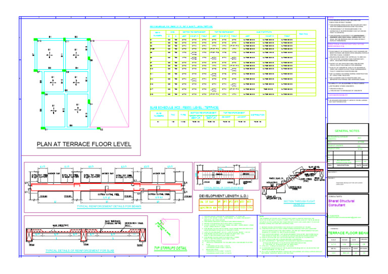 Terrace Floor - R0 - 26.03.2024 | PDF | Beam (Structure) | Building ...