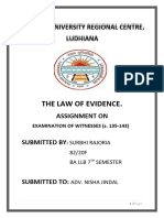 The Law of Evidence