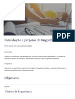 Introdução a projetos de Engenharia