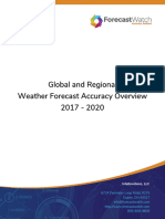 Global and Regional Weather Forecast Accuracy Overview 2017-2020