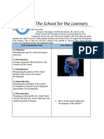 The School For The Learners: Your Experiential Tasks Your Reflection Trigger 1.1 Exposure