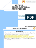 AEP611S Lecture Notes Two-Port Networks Semester-1 2024 Revised The Complete Document