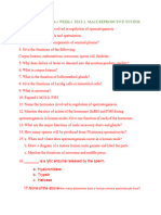 Biology Test - Chapter 1 With Marking Scheme