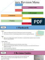 History Revision Menu - Revision Activities Ahead of MUAs and EUAs