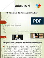 Modulo 01 - o Tecnico de Restaurante-Bar