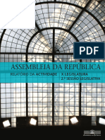 Assembleia Da República: Relatório Da Actividade
