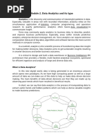 Module 2 Data Analytics and Its Type