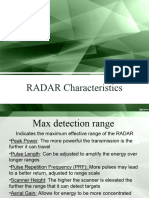 RADAR Characteristics