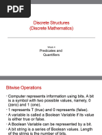 Discrete Structures Week 4 Predicates and Quantifiers