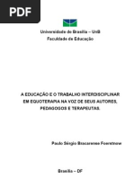 A EDUCAÇÃO E O TRABALHO INTERDISCIPLINAR EM EQUOTERAPIA NA VOZ DE SEUS AUTORES, PEDAGOGOS E TERAPEUTAS