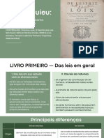 Montesquieu - Apresentação Do espírito das leis (Livros 1, 3 e 11)