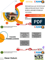 Pengenalan Struktur Organisasi Dan Tata Kerja Kemenag