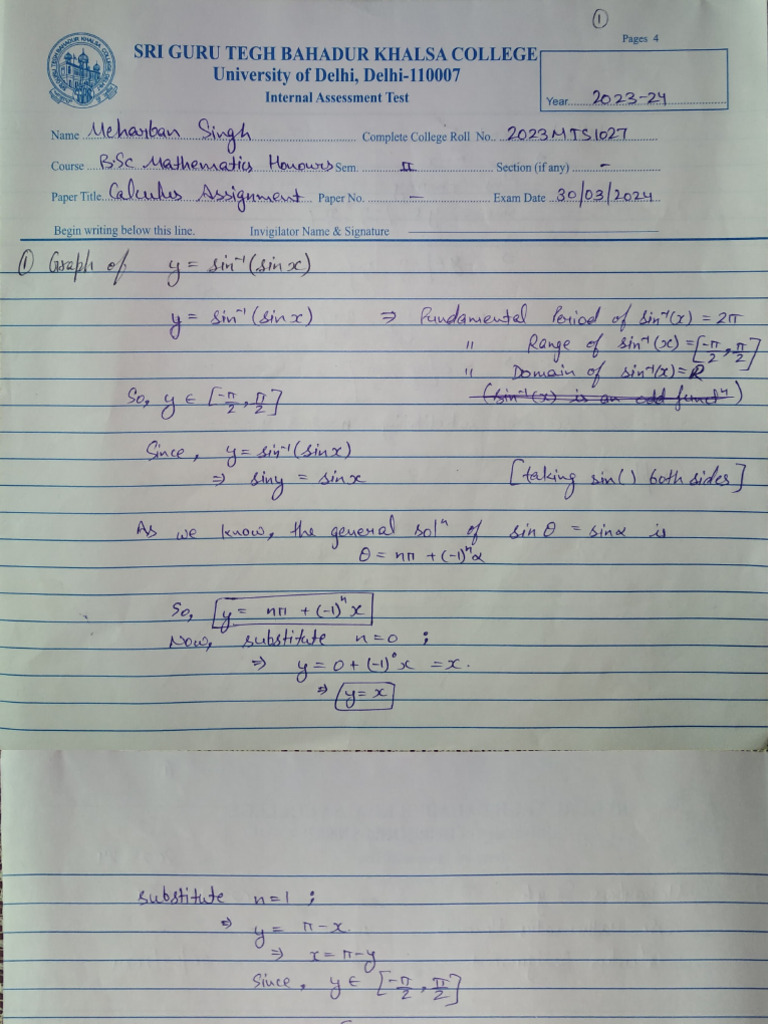 Calculus Graphs | PDF