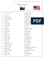 Lista de Nouns and Verbs Most Used