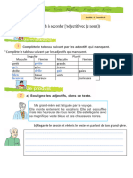 Orthographe M6J6 - Fiche Élève