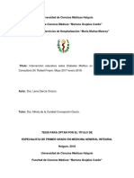 Intervención Educativa Sobre Diabetes Mellitus en Adultos Mayores. Consultorio 24. Rafael Freyre. Mayo 2017-Enero 2018.