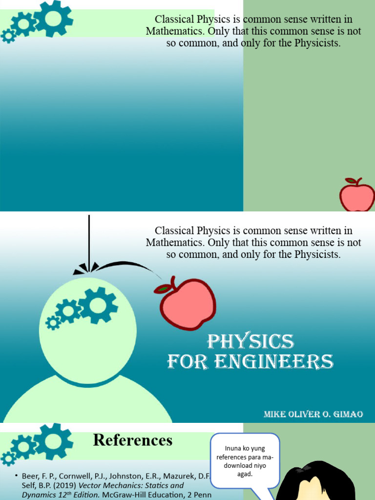 Physics For Engineers Lesson 1 Vectors | PDF | Force | Classical Mechanics