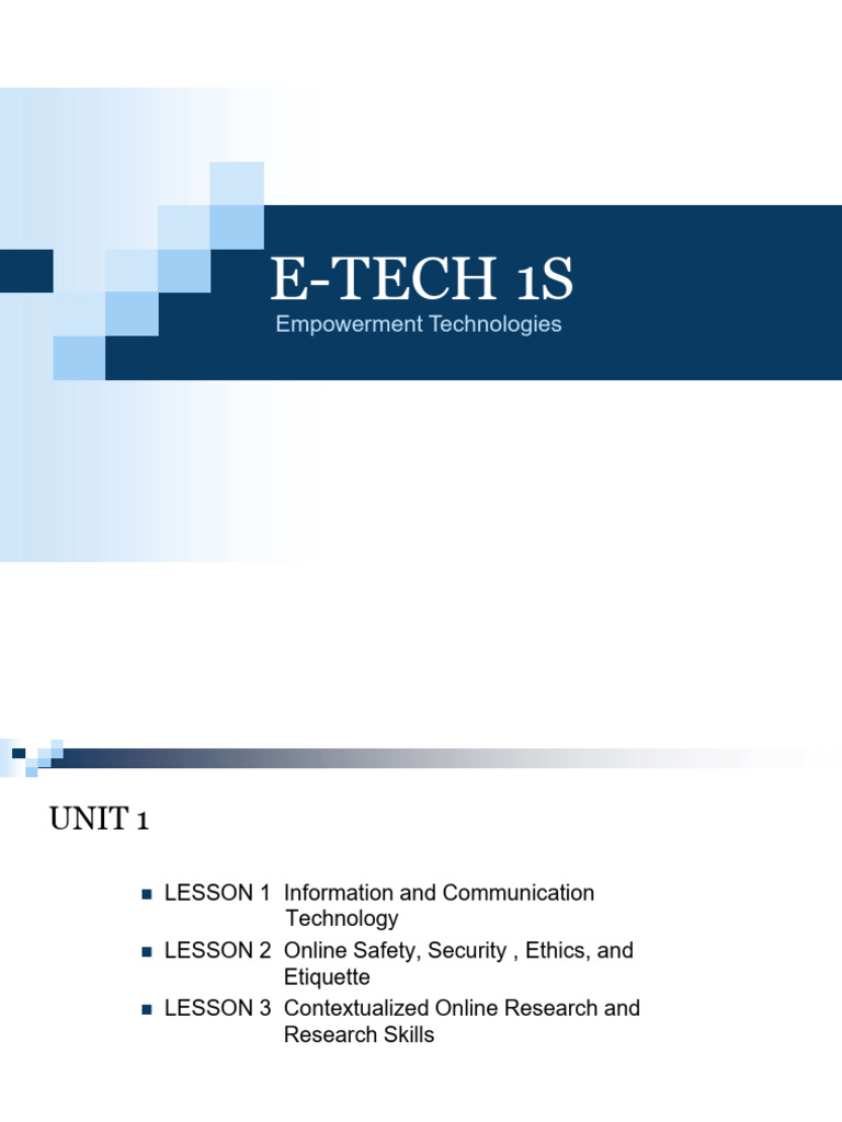 Introduction to Empowerment Technologies | PDF | World Wide Web ...