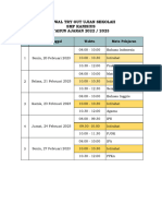 Jadwal Tryout