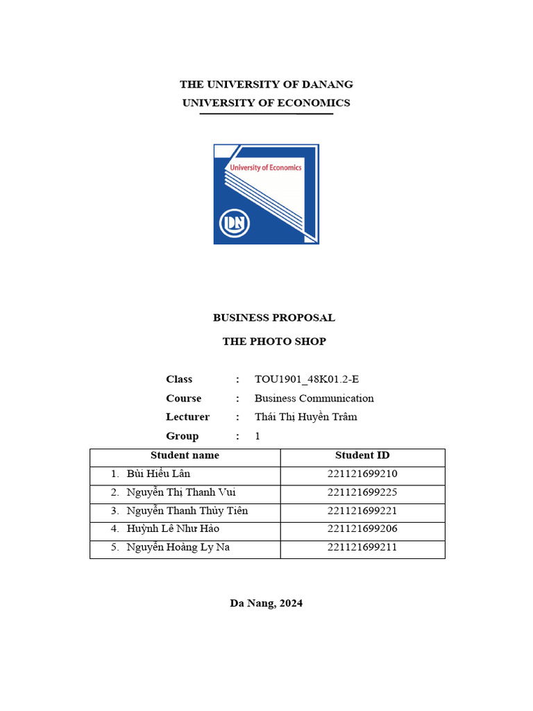Group 1 - Business Communition - The Photo Shop | PDF | Pricing ...