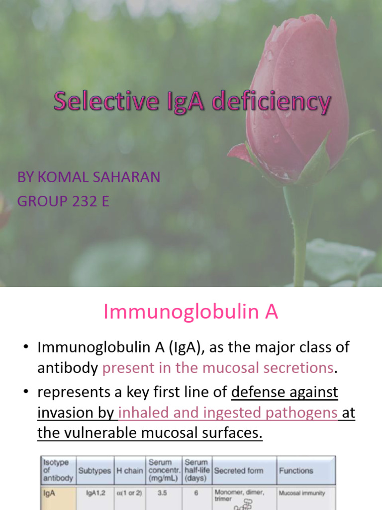 Selectiveigadeficiencyyes 131230034028 Phpapp01 | PDF | Antibody ...