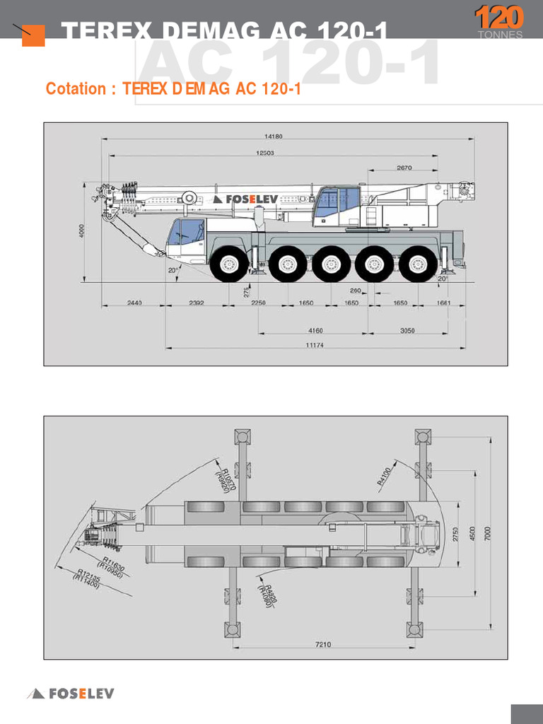 Grue mobile Terex Demag AC 120-1 | PDF
