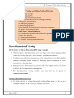 Three-Dimensional Viewing: 4 3D Viewing and Visible Surface Detection