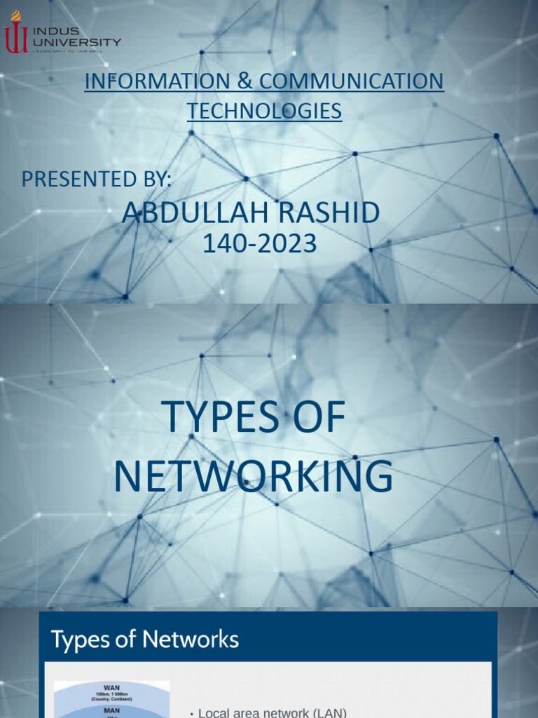 Types of Networking in ICT | PDF