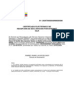 Certificado ISLR 2023 Inversiones Gerlianys, C.A.