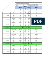 R E C R E O: Horario de Clases Por Sección - 2023