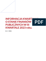 Informacja Kwartalna III KW 2023