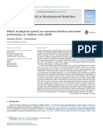 Effects of physical activity on executive function and motor performance in children with ADHD