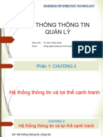 Phần 1 - Chương 2 - Hệ thống thông tin và lợi thế cạnh tranh (cộng tác)