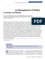 Management of Bulbar Urethral Strictures