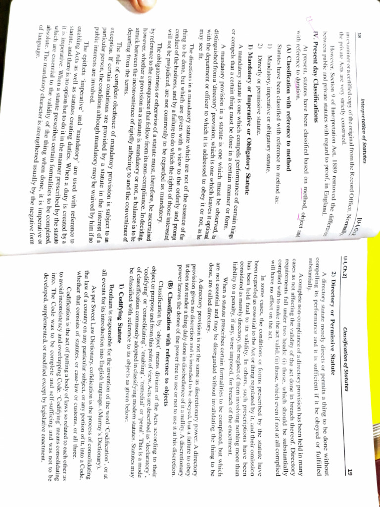 Interpretation of Statute | PDF | Codification (Law) | Legal Documents