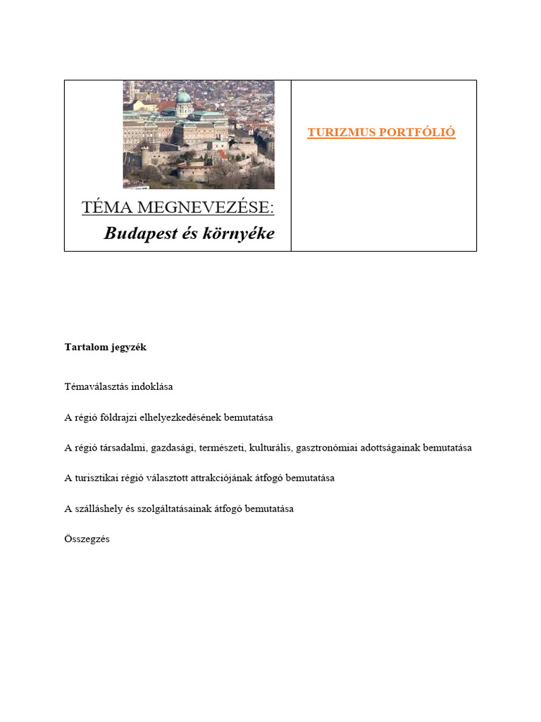 Turizmus 2 | PDF