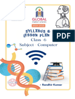 Syllabus and Lesson Plan For 6