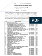 Unit 4 WT Question Bank