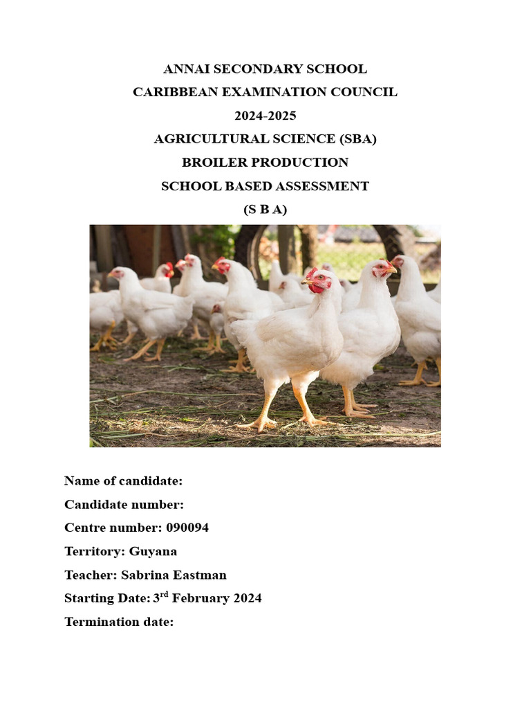 Broiler 2025 1 | PDF | Broiler