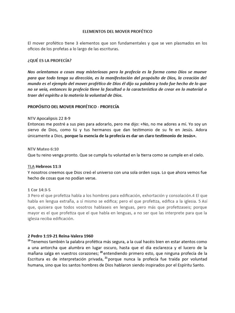 Mover Profético | PDF | Profecía | Sacerdote