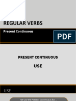 Regular verbs - Present continuous