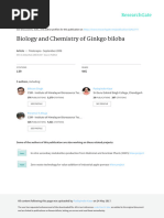 Biology and Chemistry of Ginkgo Biloba