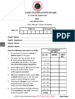 P.7 Math Paper