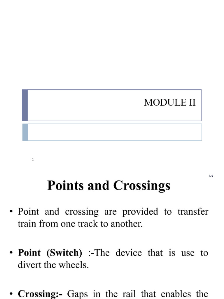 Points & Crossing. | PDF | Rail Transport | Transport Infrastructure