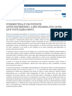 IVERMECTINA É UM POTENTE ANTICANCERÍGENO. A BIG-PHARMA NÃO QUER QUE VOCÊ SAIBA DI$TO. Dr. DERMEVAL REIS JUNIOR