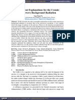 Different Explanations for the Cosmic Microwave Background Radiation