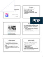 Biotechnology Lecture 1